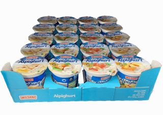 Alpighurt - Erdbeere - Pfirsich-Maracuja - Haselnuss - a la Vanillekipferl